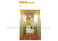 Thang máy ánh sáng mềm Trang trí Cabin bằng Titanium Gold Mirror / Etched