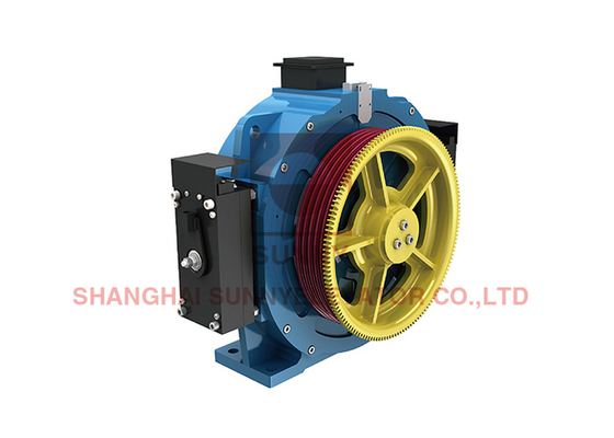 Gearless Elevator Machine 630-1000KG 1.00-1.75m/s Traction