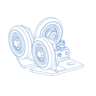 Thiết bị an toàn nâng giày hướng dẫn cuộn bán đàn hồi với đường ray hướng dẫn rộng 10/16mm