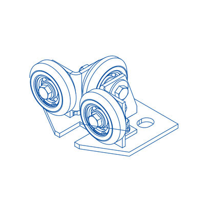 PU/vật liệu cao su Giày hướng dẫn cuộn cố định Phần sửa chữa thang máy