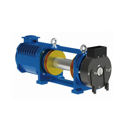 Máy kéo không có bánh răng đồng bộ với nam châm vĩnh cửu 220/380V cho thang máy hành khách biệt thự với tải 320 ~ 450KG