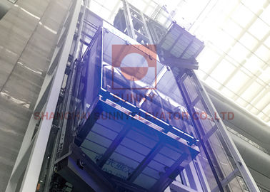 Gương khắc Thang máy thép không gỉ tải trọng 630kg với hệ thống điều khiển thang máy VVVF