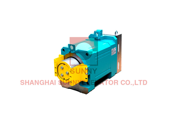 21 Máy nâng đồng bộ không có bánh răng MRL cho sợi dây thừng nhựa