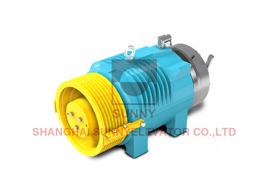 21 Máy nâng đồng bộ không có bánh răng MRL cho sợi dây thừng nhựa
