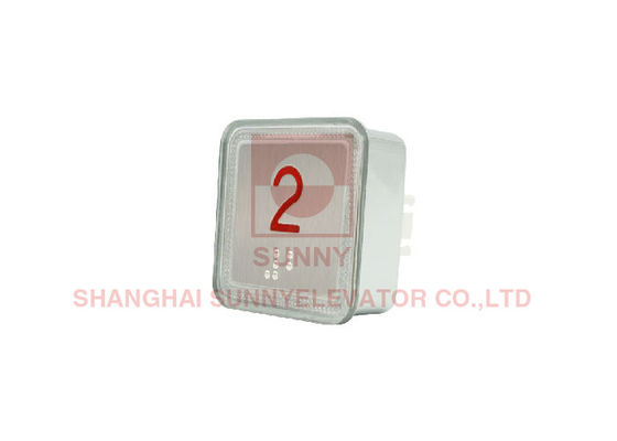 Thép không gỉ Quadrat thang máy nút đẩy với ánh sáng chữ Braille cho bảo trì thang máy