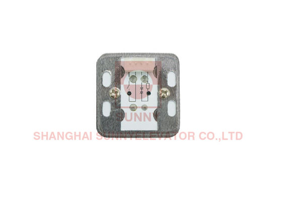 Thép không gỉ Quadrat thang máy nút đẩy với ánh sáng chữ Braille cho bảo trì thang máy