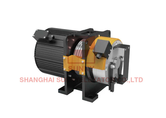 220V / 380V Voltage Gearless Traction Machine cho thang máy với lớp bảo vệ IP41 và 2 1 Roping