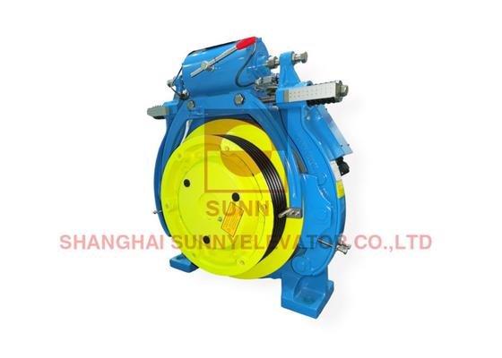 Máy kéo không có bánh răng cho 400mm Sheave 32 cột Blok phanh DC110V Điện áp phanh 6300kg-1600kg Capacity