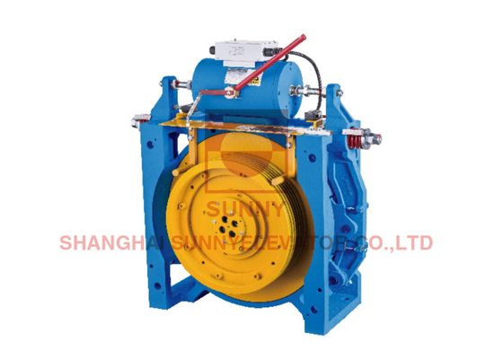 450 ~ 630kg Máy kéo không có bánh răng có tiếng ồn thấp cho thang máy với thiết kế bọc đơn