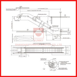 Thang máy cao tốc ngoài trời / trong nhà Thang máy leo thang nặng Đối với hành khách lớn 0,5m / S