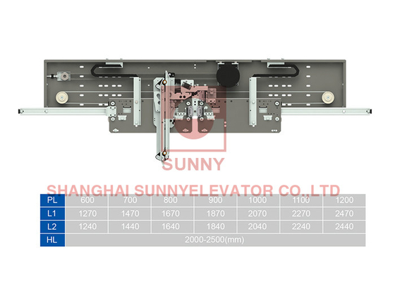 1.2mm/1.5mm Door Panel 2 Panel Center Opening PM Synchronous Door Operator