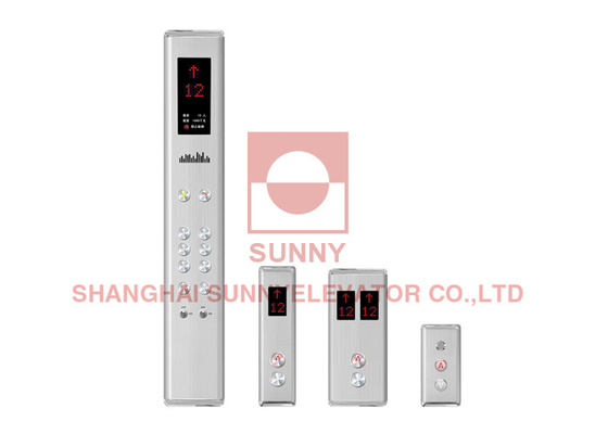 Thang máy COP LOP Gập tấm thép không gỉ với đầu chrome trên và dưới