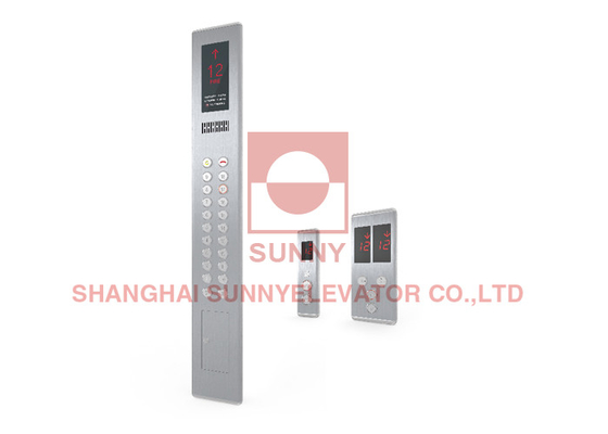 Thang máy COP LOP Gập tấm thép không gỉ với đầu chrome trên và dưới