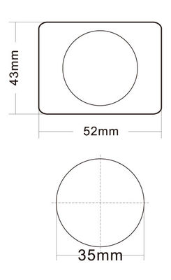 Nút bấm chiếu sáng thép không gỉ siêu mỏng với chữ Braille và xếp hạng IP65 cho thang máy