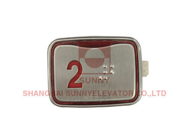 Cài đặt dễ dàng Nút dừng thang máy vuông / Công tắc nút nhấn 45x32x18mm
