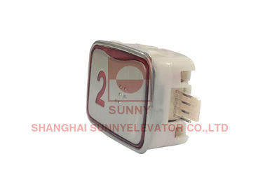 Cài đặt dễ dàng Nút dừng thang máy vuông / Công tắc nút nhấn 45x32x18mm