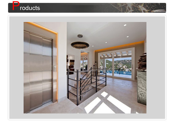 Tải 250 ~ 400kg tiếng ồn thấp bền giá rẻ nhỏ toàn cảnh gass nhà thang máy thang máy