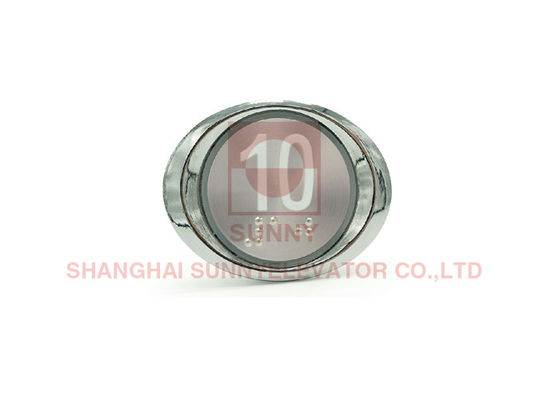 Nút ấn thang máy kích thước 38 * 48mm tùy chỉnh với các ký tự xúc giác chữ nổi Braille và công tắc OMRON B3F-5000