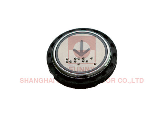 Nút gọi thang máy thép không gỉ với chữ Braille DC 12-36V và 18,5MM Độ dày Nút đẩy thang máy hành khách