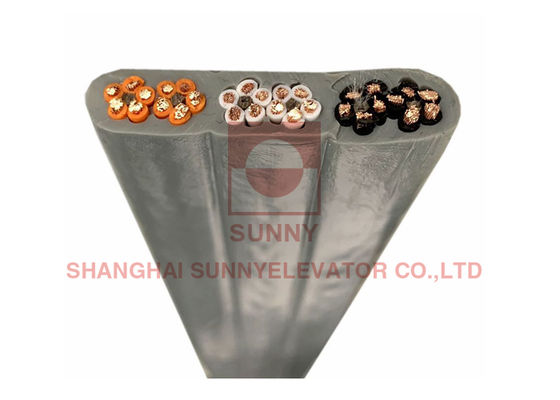 Cáp thang máy hình quạt cách điện PVC TVVB chất lượng cao cho hệ thống thang máy an toàn và đáng tin cậy