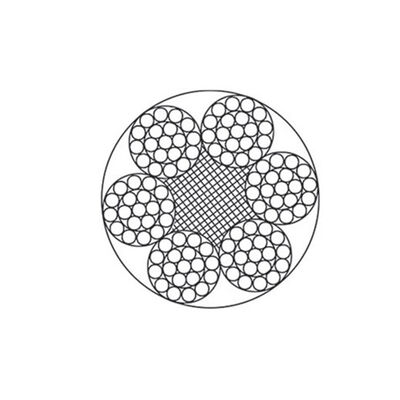 Cáp thép mạ kẽm 6x19+FC/IWS, đường kính 3-46mm, GB/T 20118-2006, cường độ kéo 1570-1870 MPa
